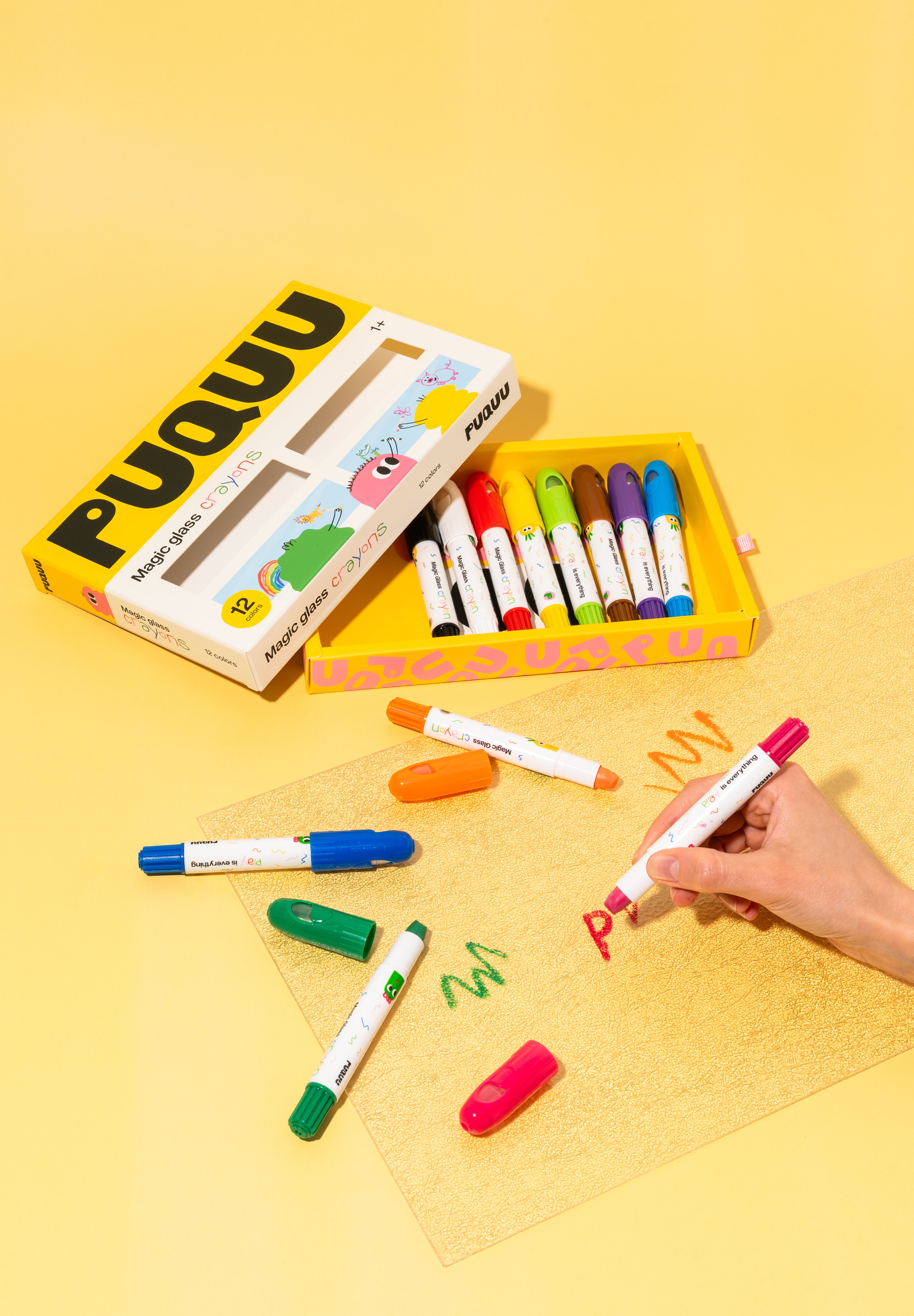 Magic Glass Crayons – 12 colors