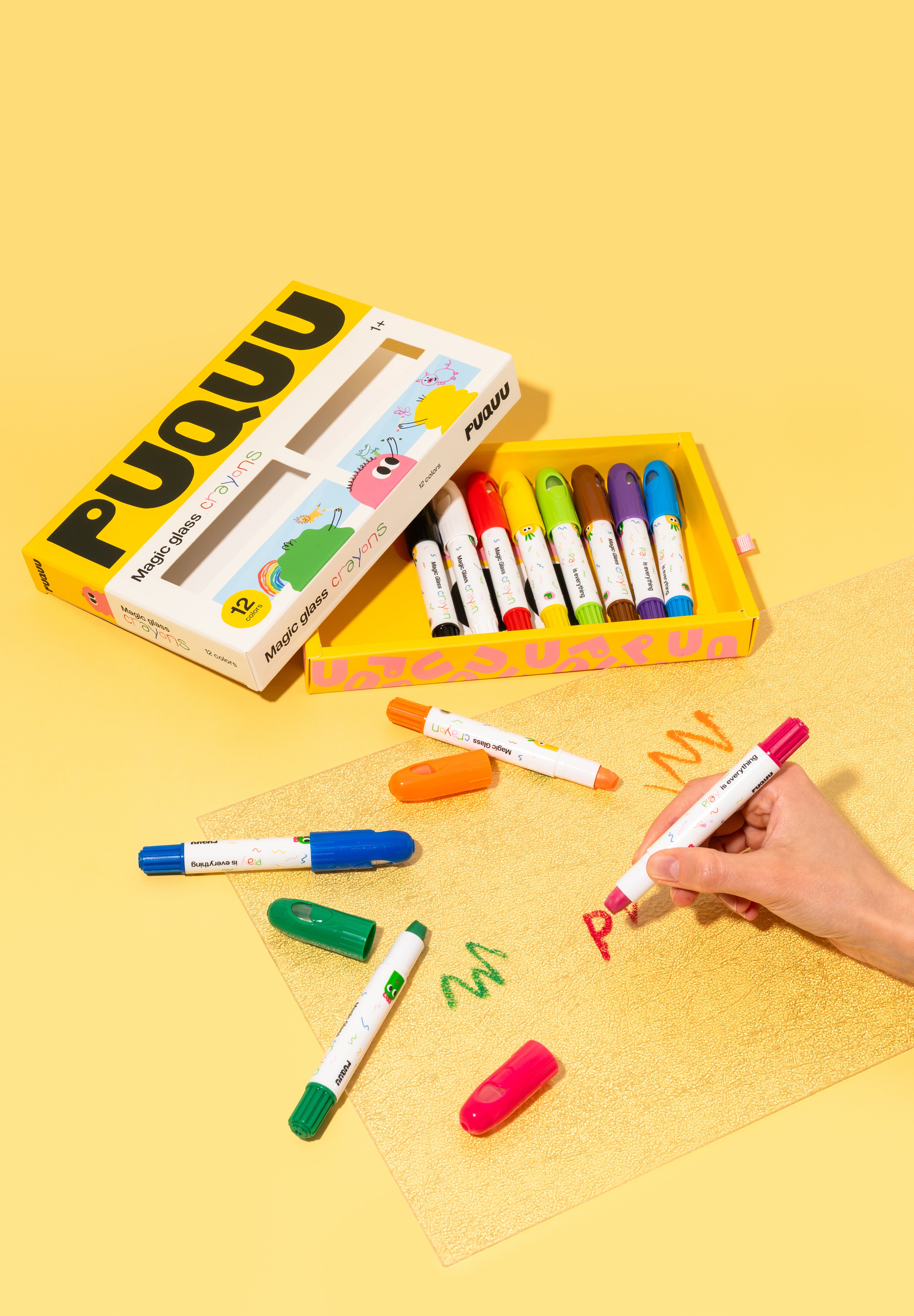 Magic Glass Crayons – 12 colors