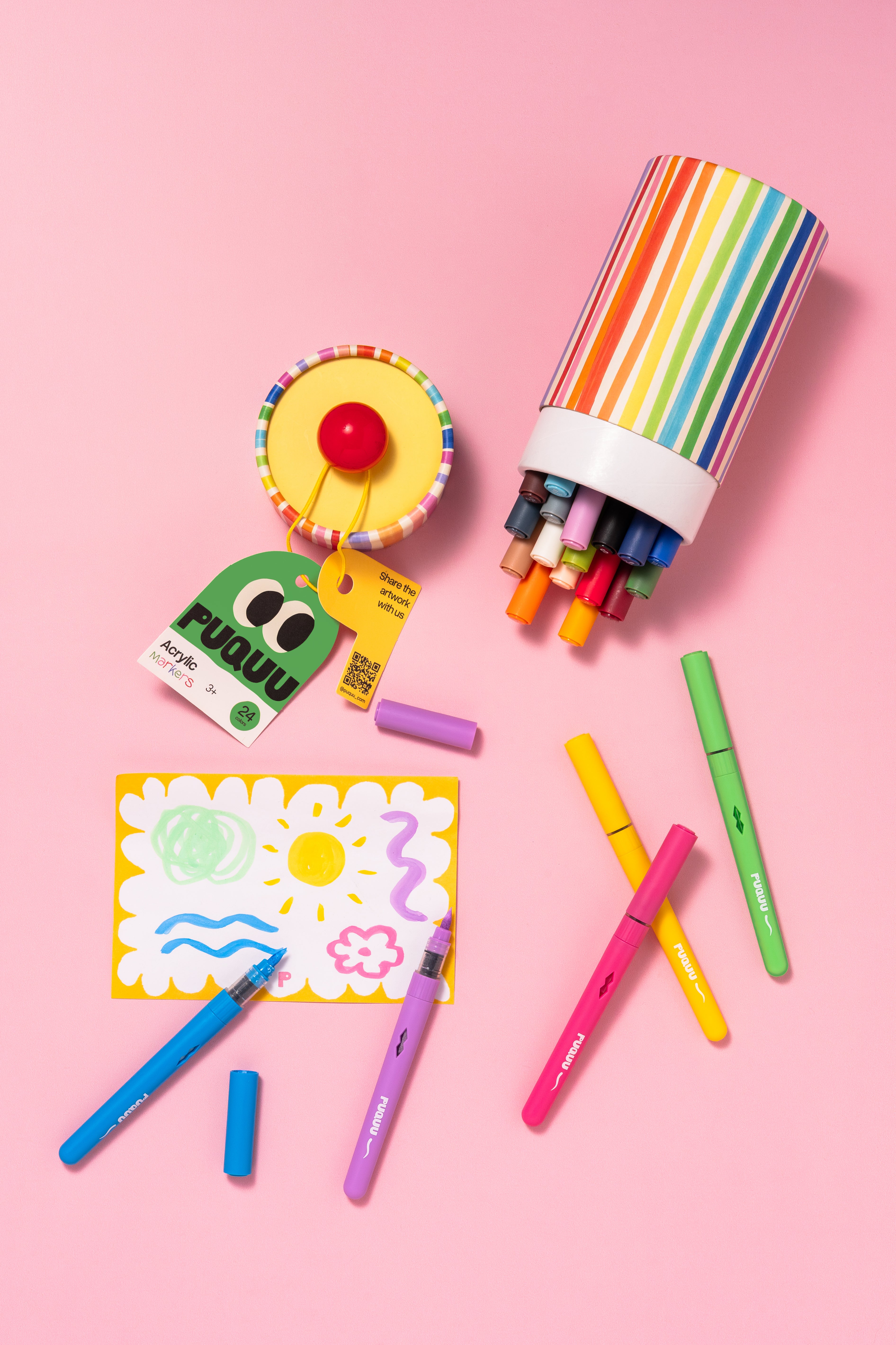Acrylic Markers – 24 colors