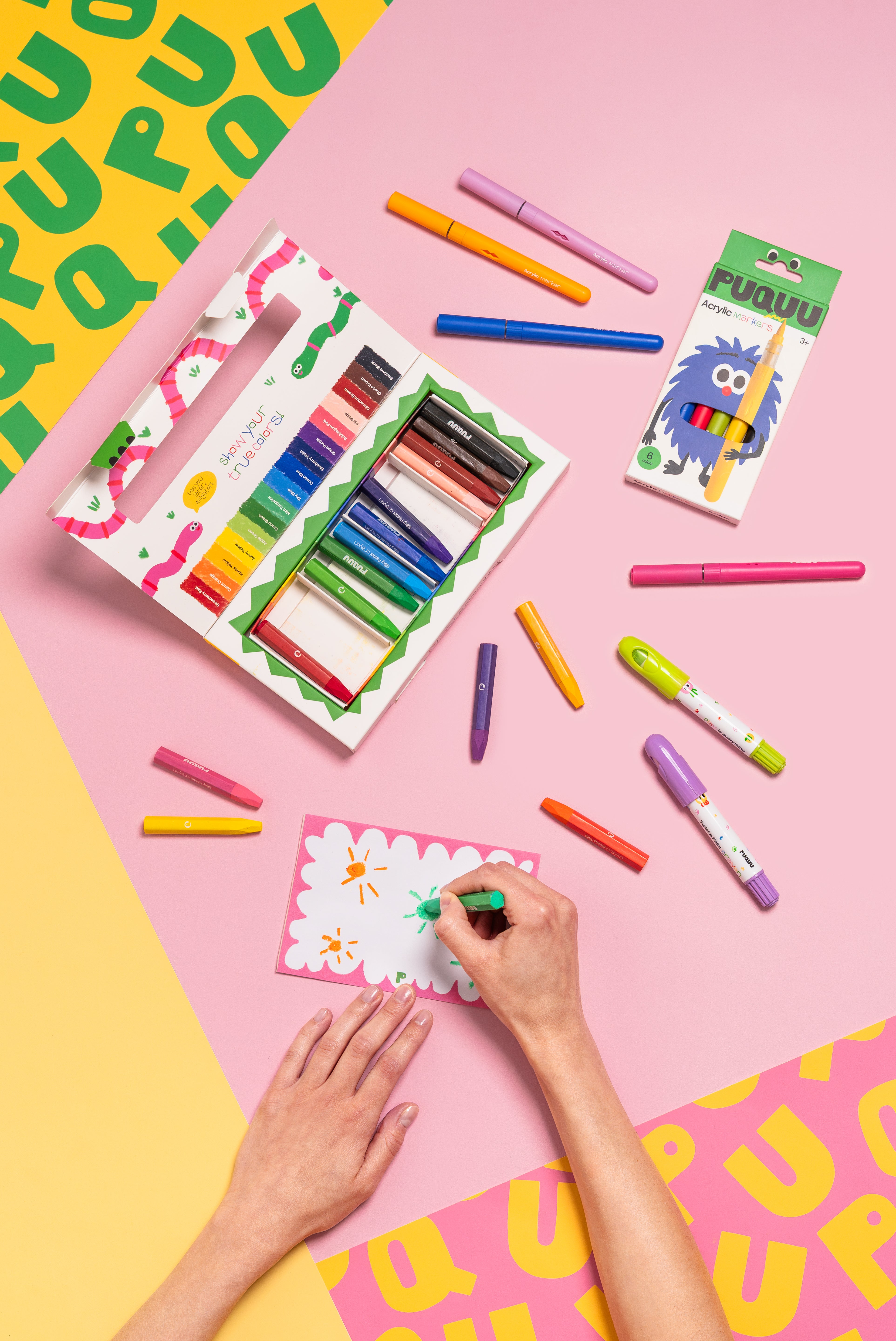 Silky Pastel Crayons – 16 colors