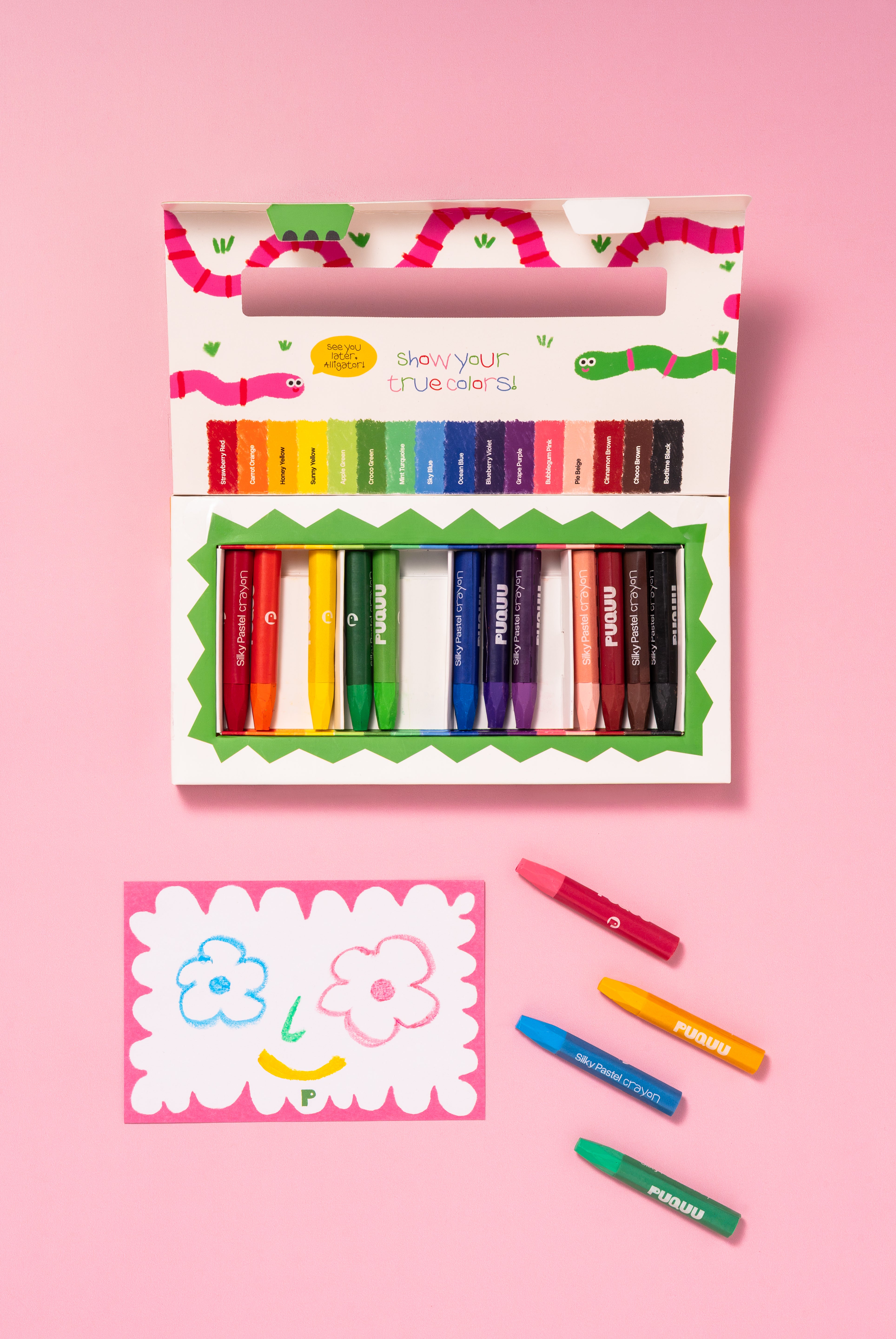 Silky Pastel Crayons – 16 colors