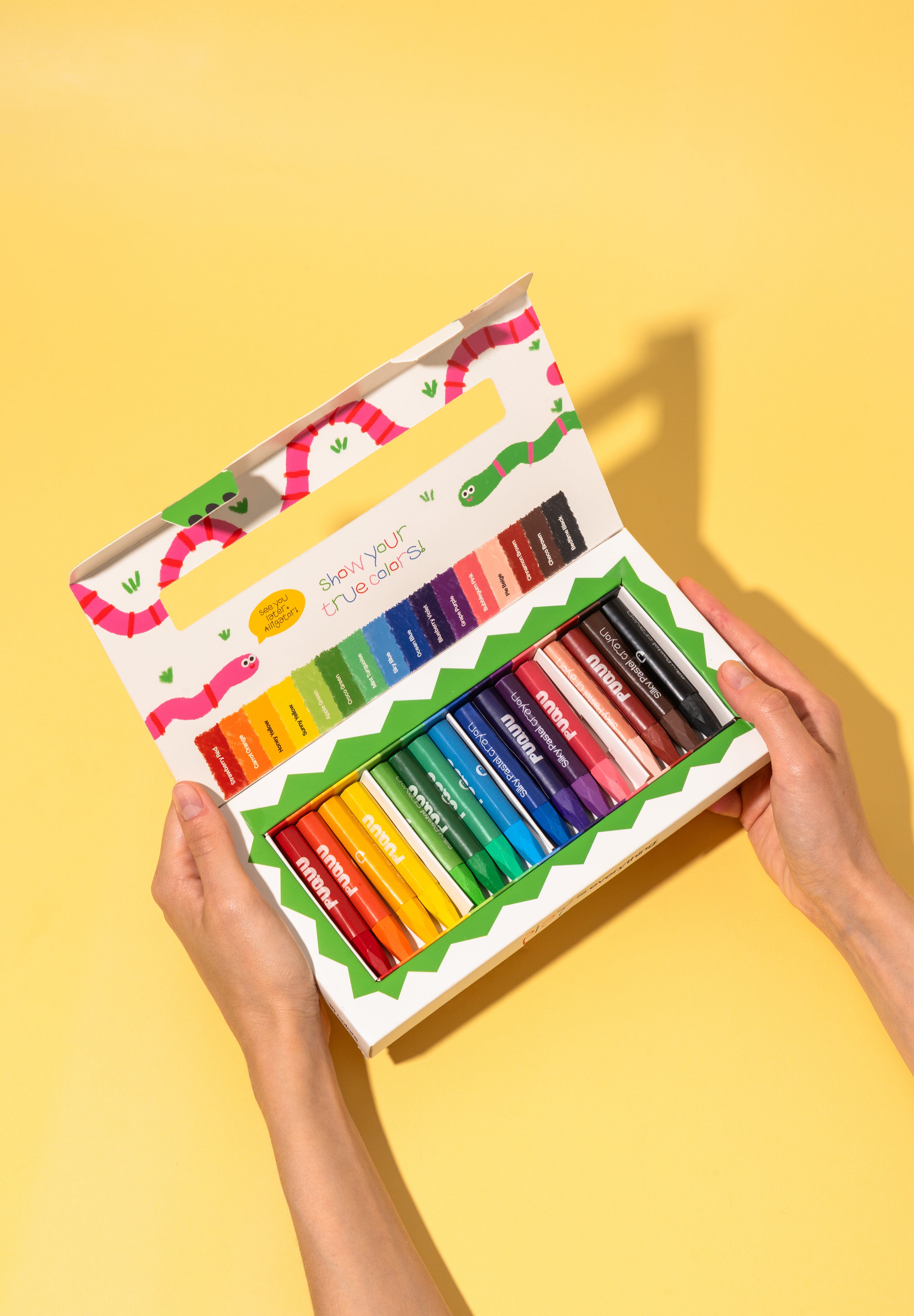 Silky Pastel Crayons – 16 colors