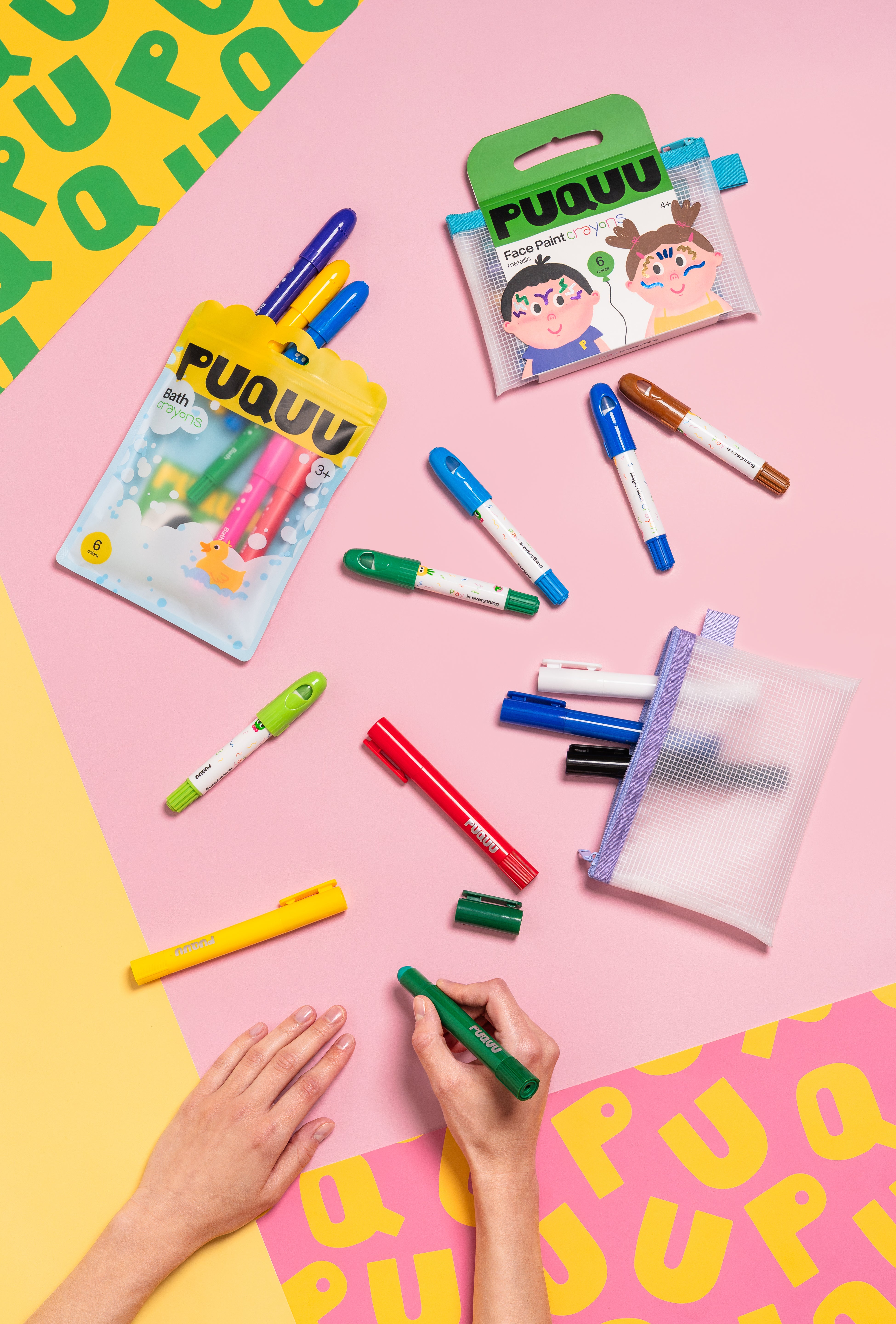 Face Paint Crayons Metallic – 6 colors