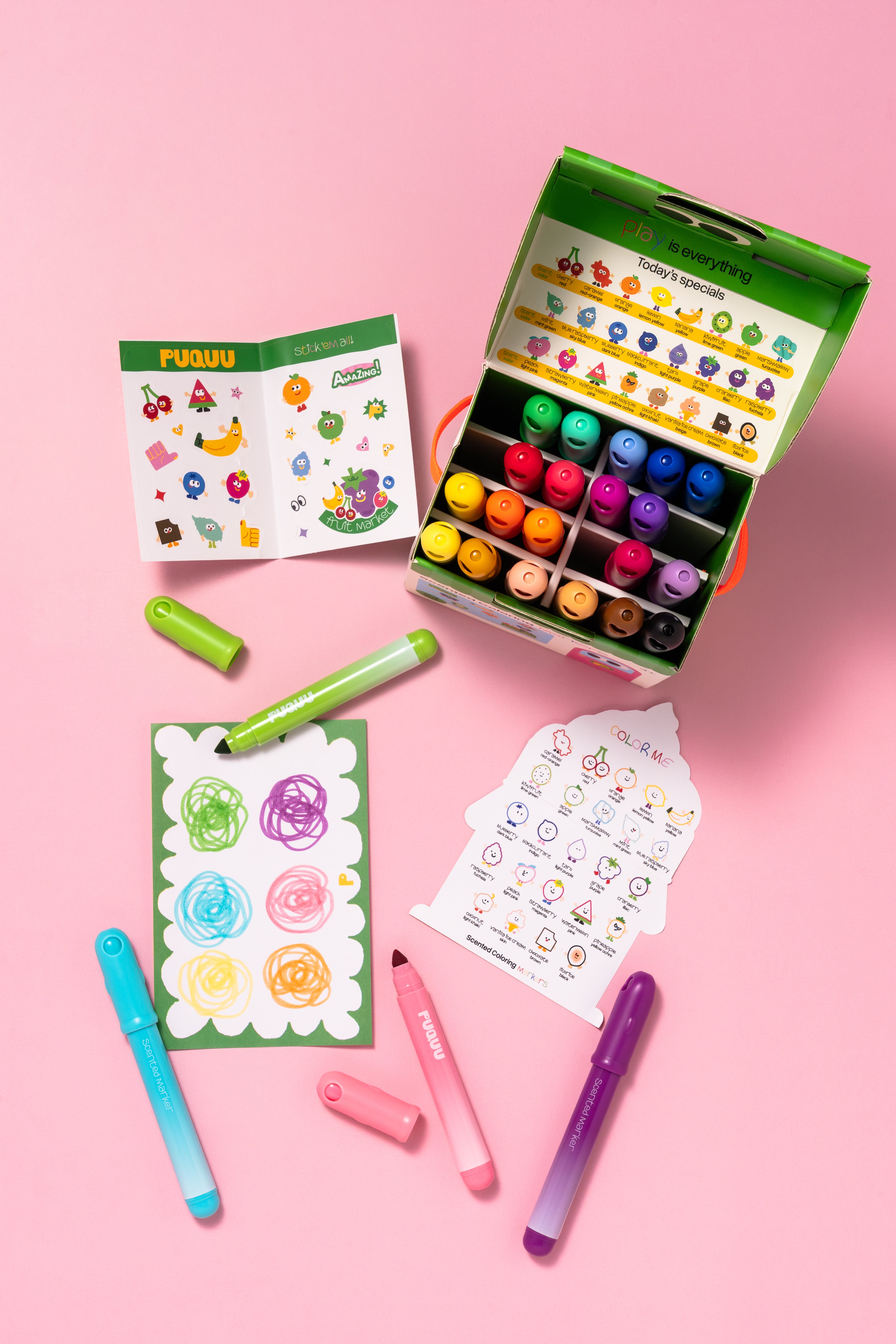 Scented Coloring Markers – 24 colors