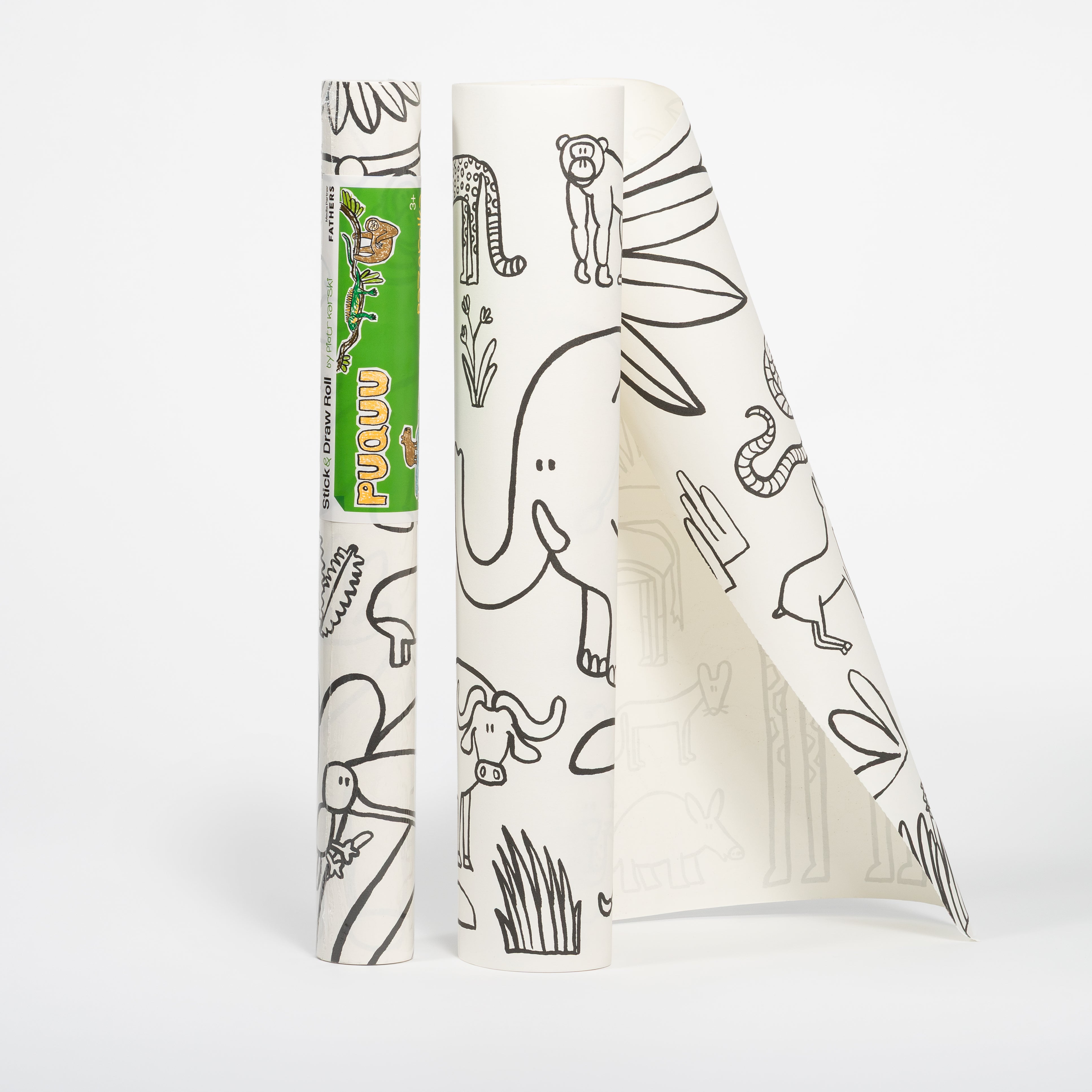 Bazgrolka. Stick & Draw Roll by Piotr Karski – Animals