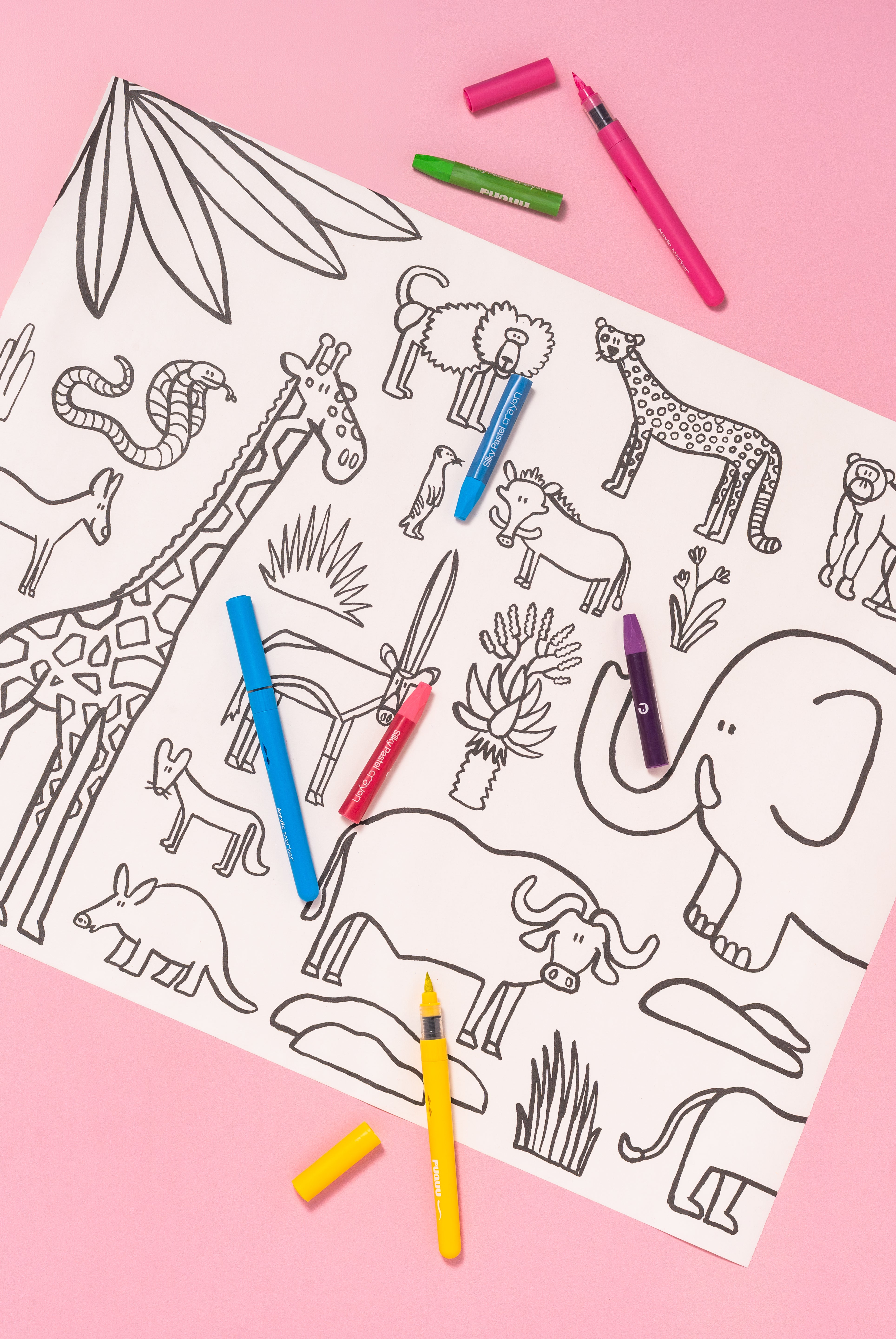 Bazgrolka. Stick & Draw Roll by Piotr Karski – Animals