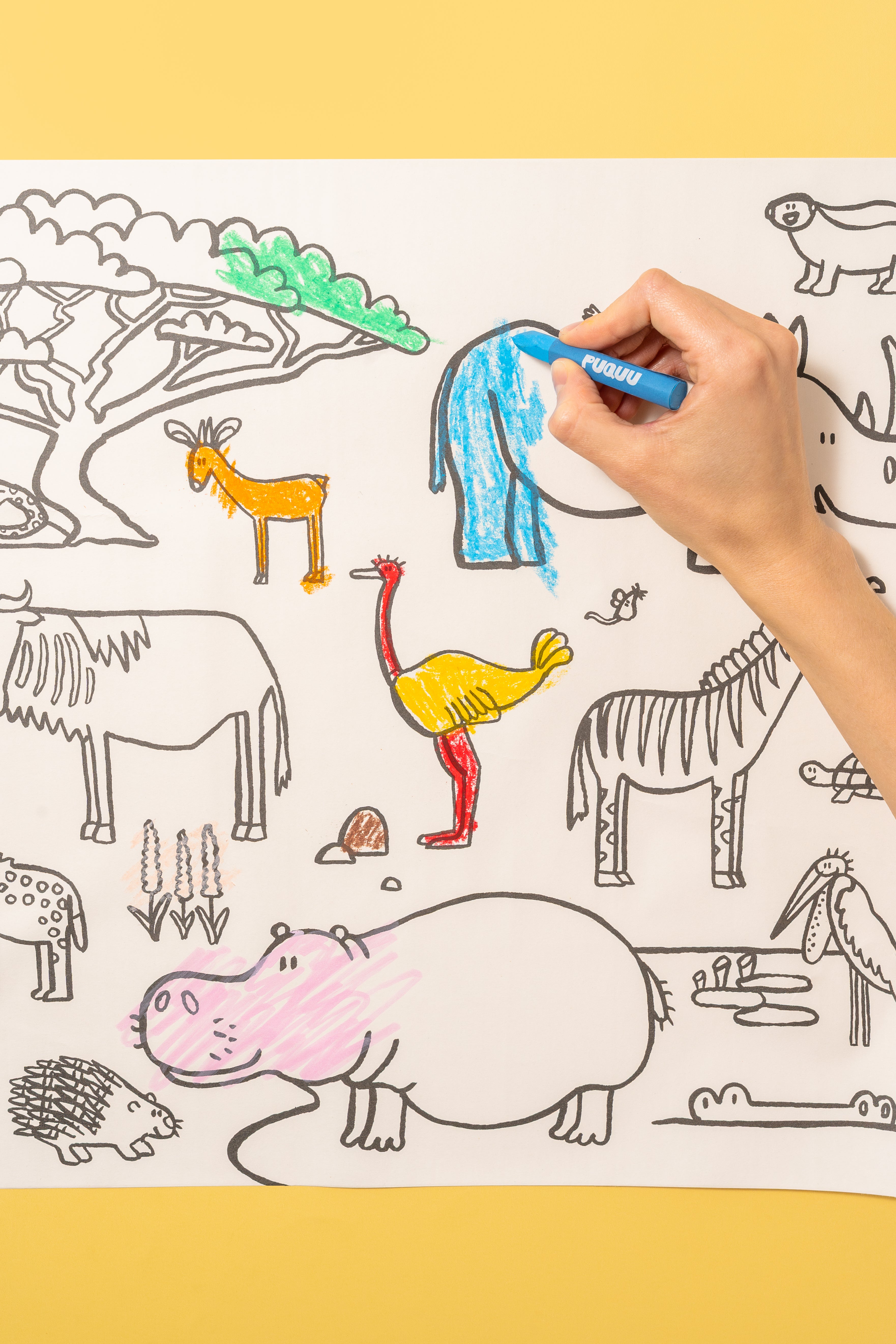 Bazgrolka. Stick & Draw Roll by Piotr Karski – Animals