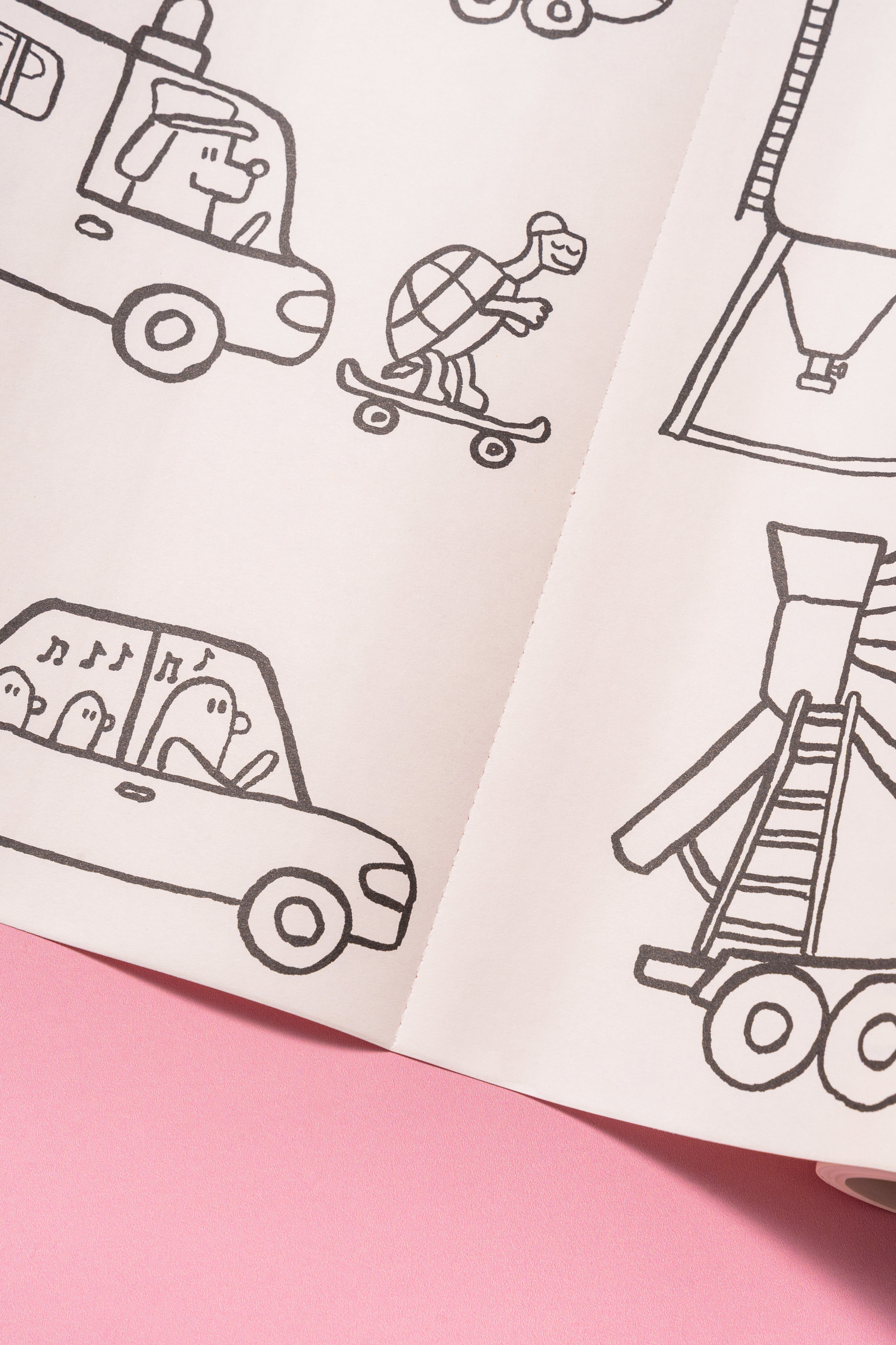 Bazgrolka. Stick & Draw Roll by Piotr Karski – Animals