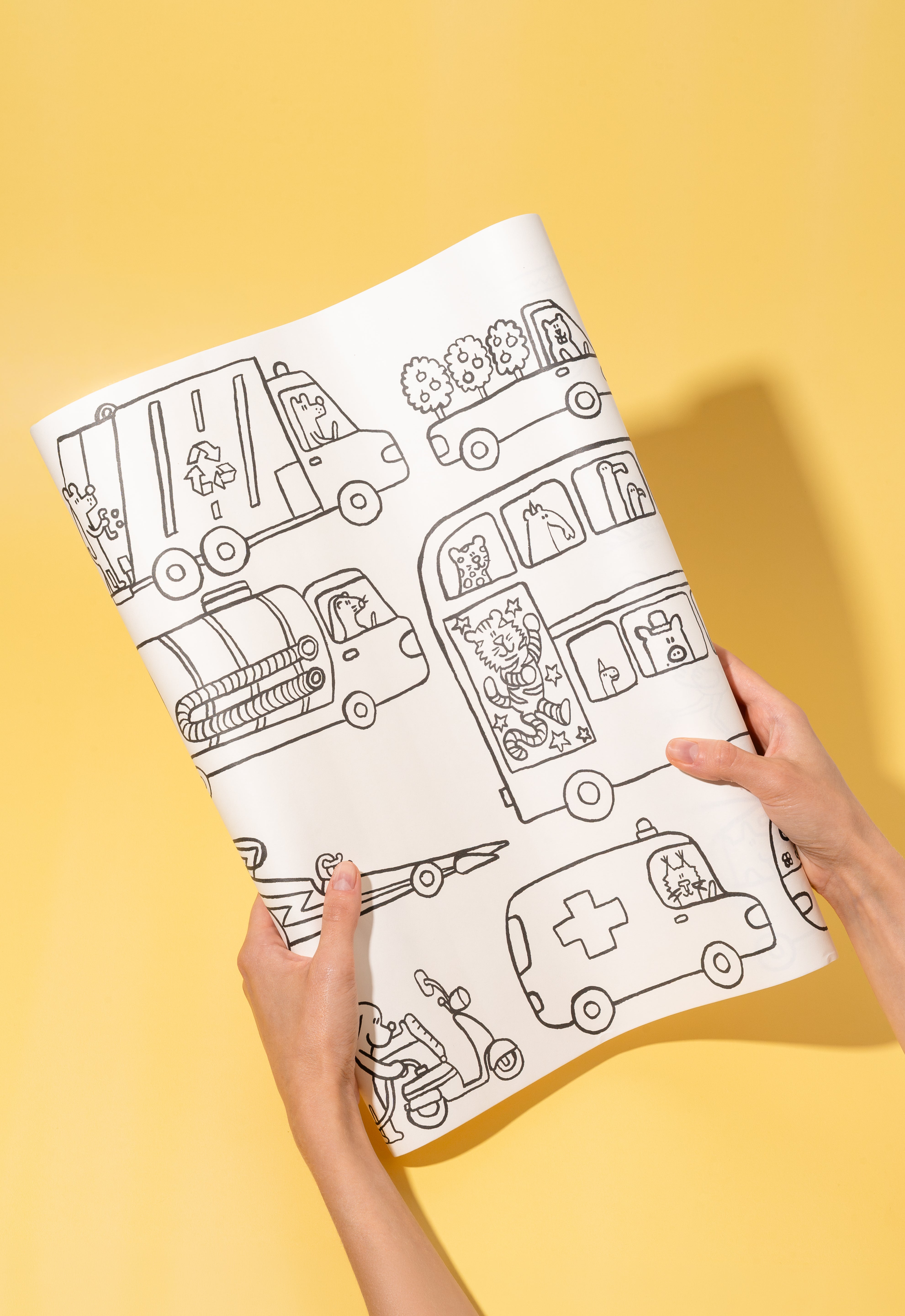 Bazgrolka. Stick & Draw Roll by Piotr Karski – Animals