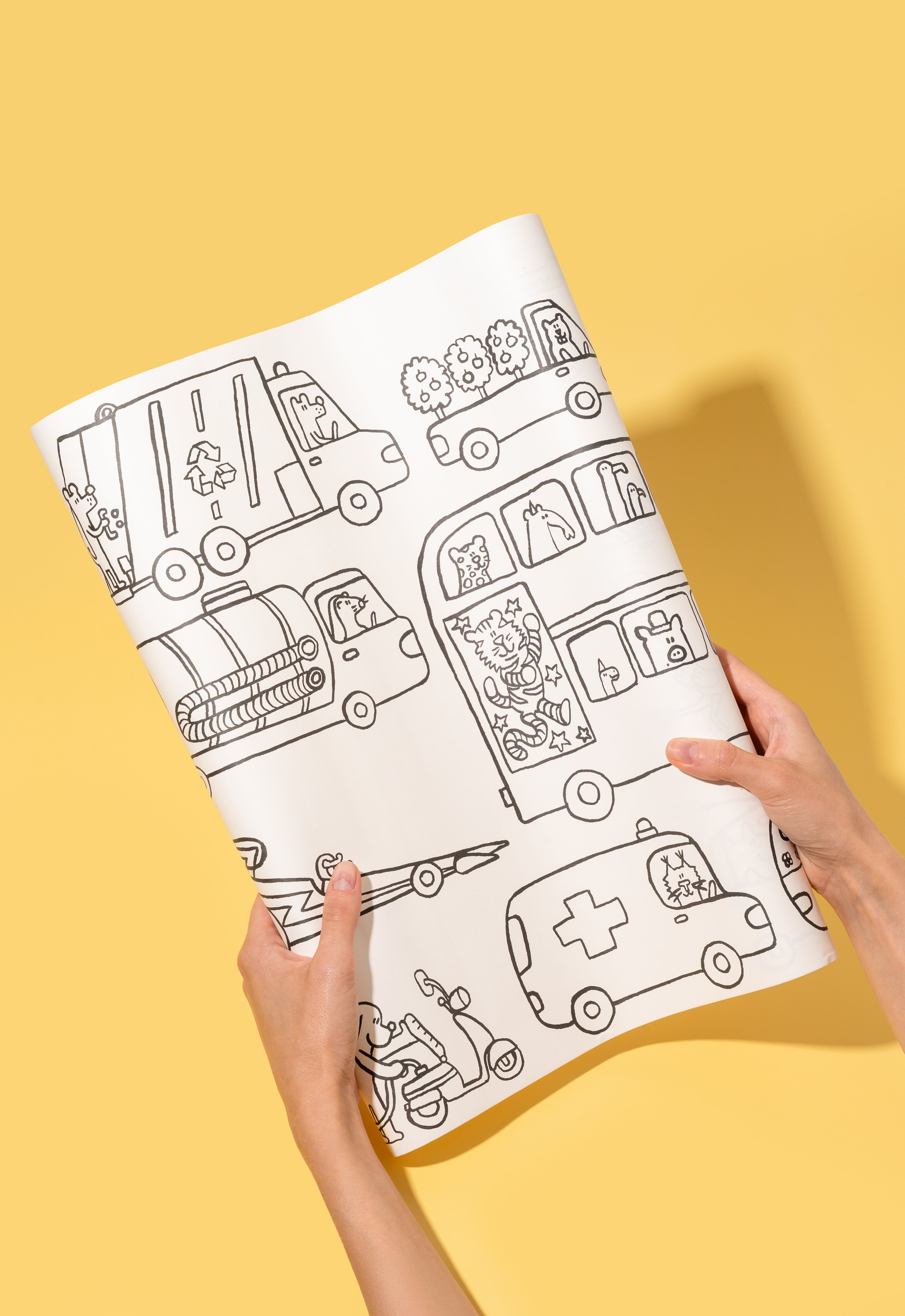 Bazgrolka. Stick & Draw Roll by Piotr Karski – Vehicles