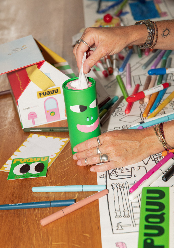 Sneezy Paper Tissues – green