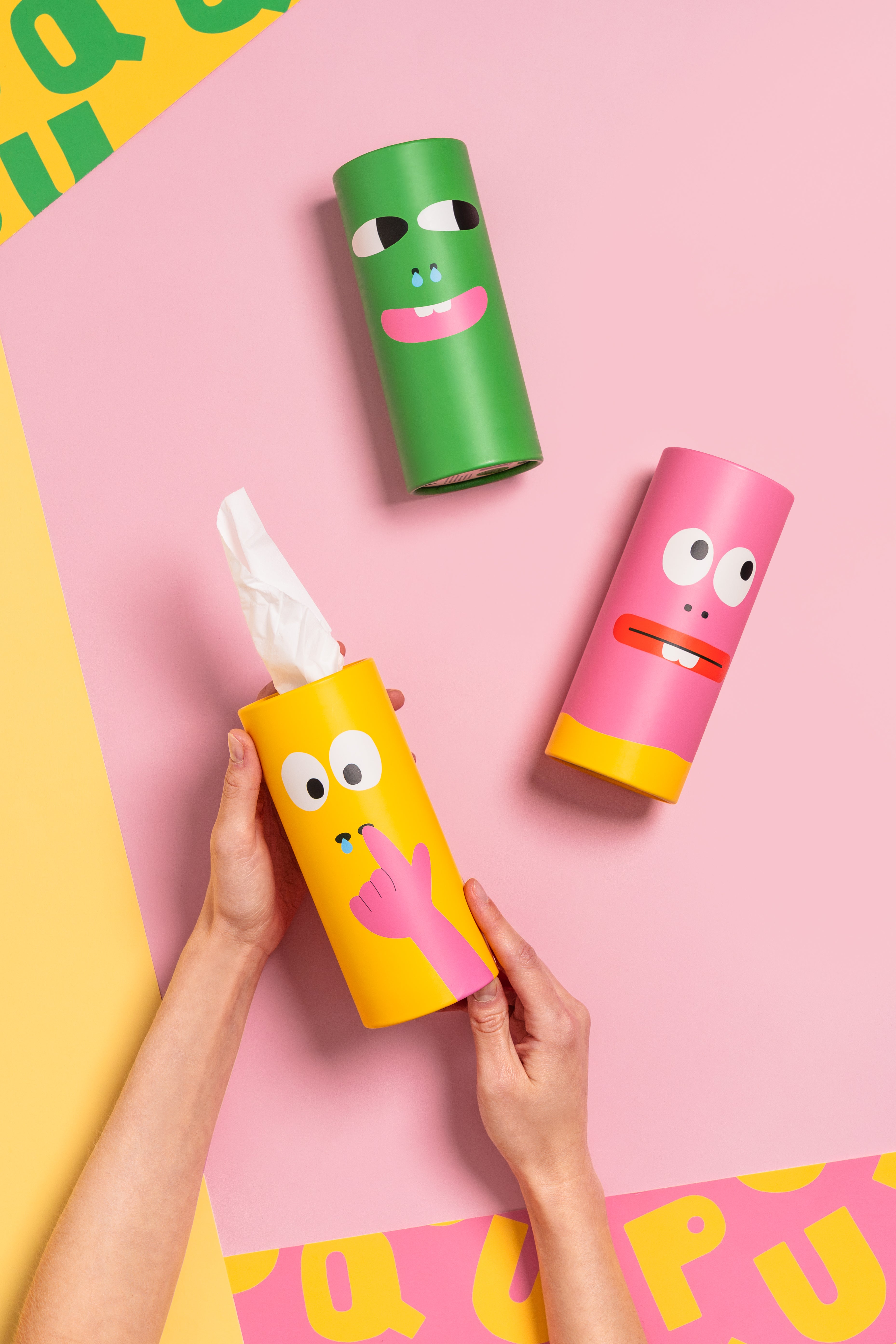Sneezy Paper Tissues – green