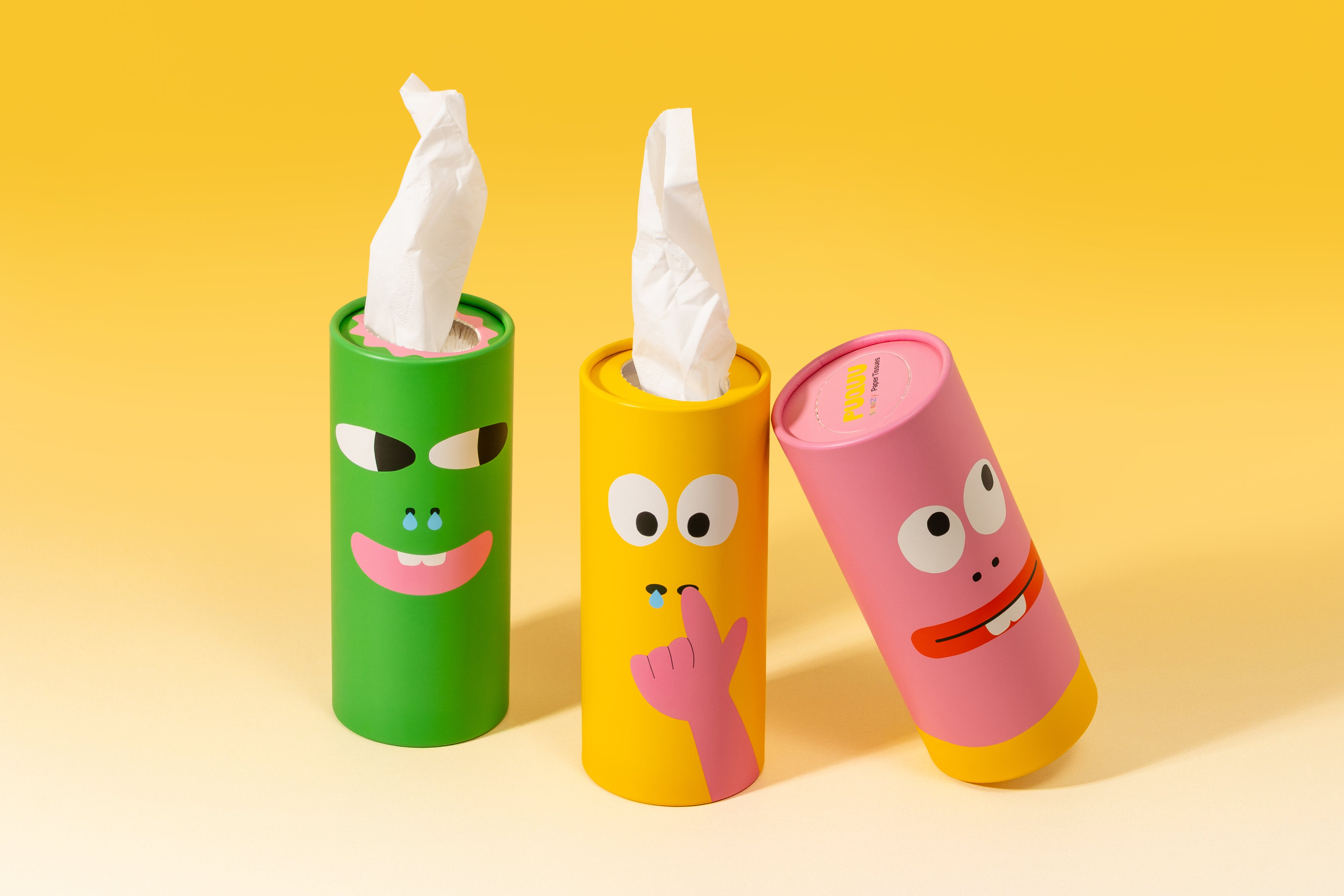 Sneezy Paper Tissues – yellow